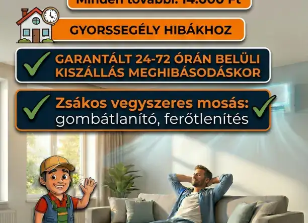 Klíma Szerelés és Tisztítás, Villanyszerelés, Otthon Szerviz // HomeFix.hu