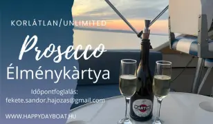 Hajózás korlátlan Prosecco fogyasztással
