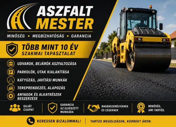 Aszfalt Mester – Több mint 10 év tapasztalattal!