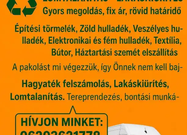 Lomtalanítás, veszélyes hulladék szállítása