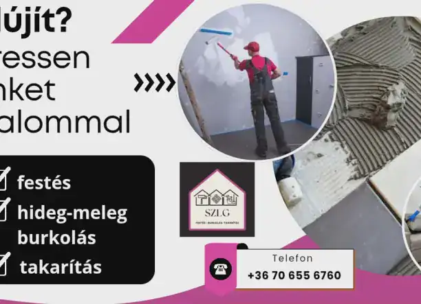Takaritás, festés, hideg-meleg burkolás
