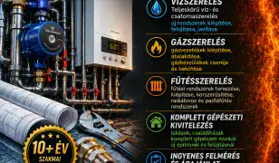 Víz-, gáz-, fűtésszerelés Szegeden és környékén