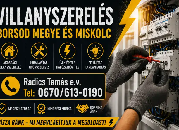 Lakossági villanyszerelés garanciával