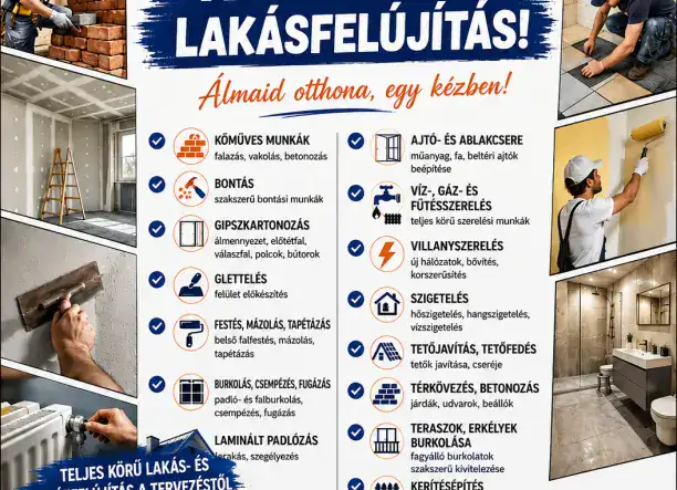 Lakás Varázs teljeskörű lakásfelujítás