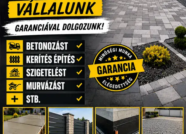 Építőipari munkákat válallunk