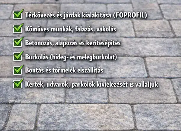 Építőipari munkákat válallunk
