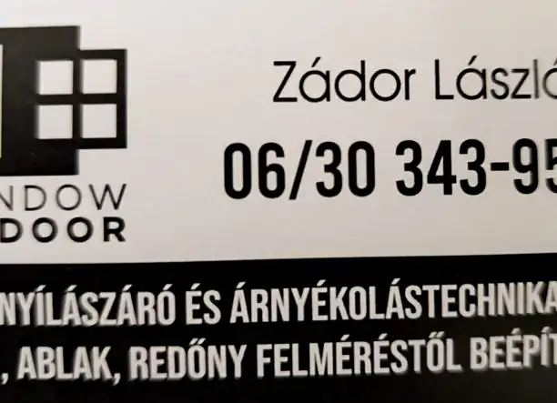 Nyílászáró-beépítés és árnyékolástechnika teljes körű kivitelezése