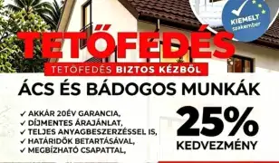 Ács tetőfedő ès bádogos