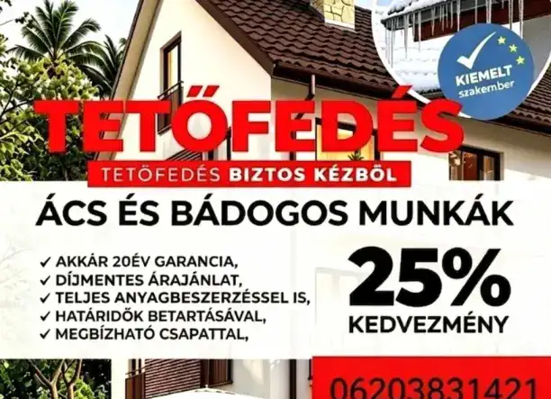 Ács tetőfedő ès bádogos