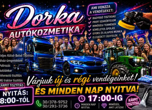 DORKA AUTÓKOZMETIKA – ÚJRA RAGYOGÓ FORMÁBAN AZ AUTÓJA! ✨🚗