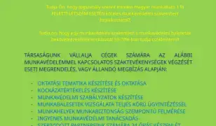 Munkavédelmi szaktevékenység