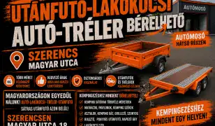 Utánfutó-Tréler Bérelhető