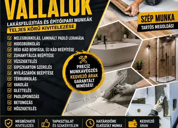 Lakásfelújítást vállalok