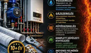 Víz-,Gáz,-Fűtésszerelés Szegeden és környékén!