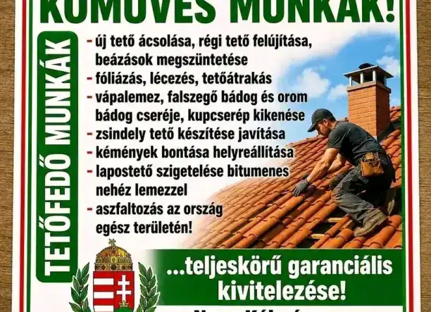 Tetőfelújitás és kőműves munkák