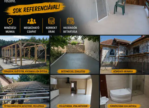 Prémium építőipari kivitelezés