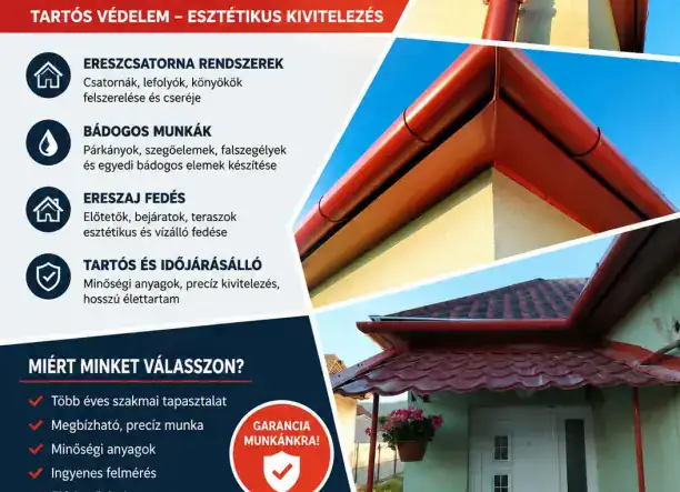 TETŐFEDÉS • ÚJ TETŐ • TETŐFELÚJÍTÁS • BÁDOGOS MUNKÁK