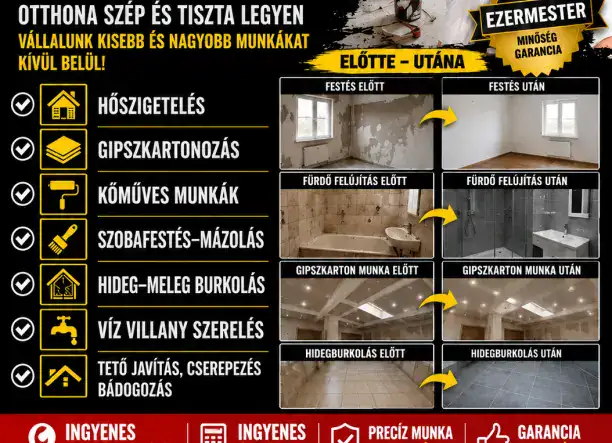 Újítsa széppé otthonát megbízható szakemberekkel!
