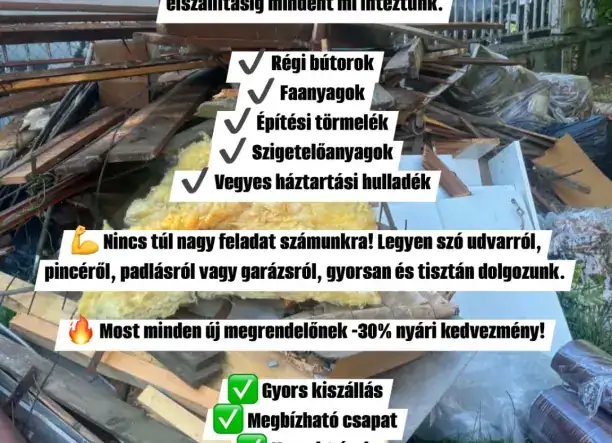 Országos lomtalanítás, ingatlan kiürítése