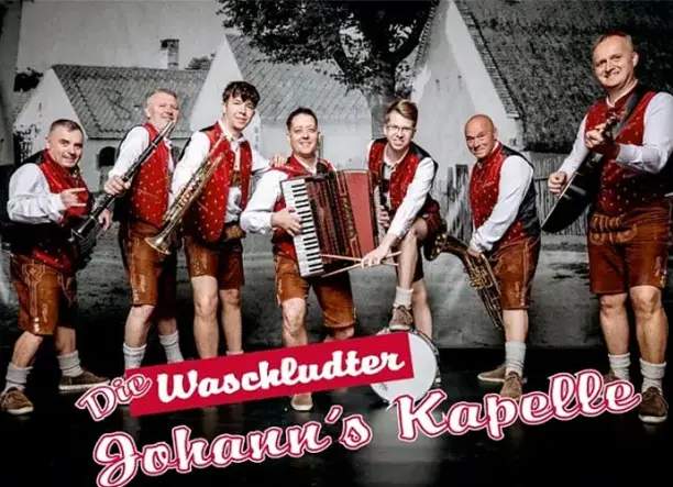Élőzenei szolgáltatás (magyarországi sváb, osztrák és német népzene, Oberkrainer stílus) Die Waschludter Johann's Kapelle