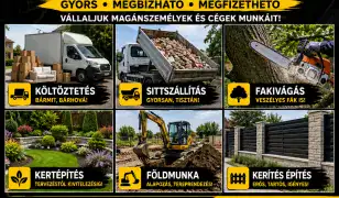 Kertépítés, földmunkák és egyéb munkák