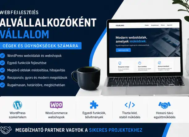 WordPress / WooCommerce webfejlesztés alvállalkozóként