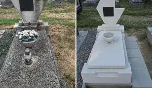 Sírkőtisztítás, sírgondozás