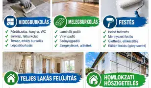 Burkolás, festés, teljes lakásfelújítás