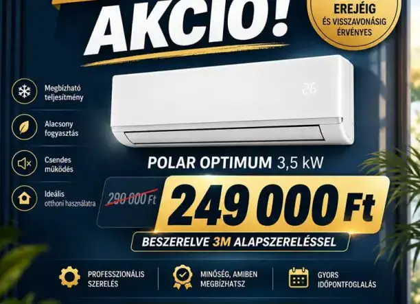 Klímaszerelés kedvezményes áron – Díjmentes felméréssel!