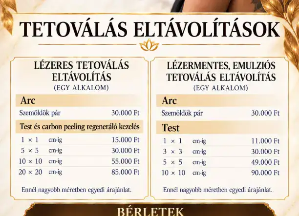 Pico Lézeres tetoválás eltávolítás
