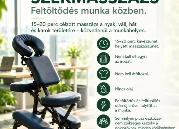 Irodai székmasszázs - feltöltődés a munkahelyen
