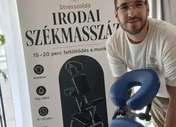 Irodai székmasszázs - feltöltődés a munkahelyen