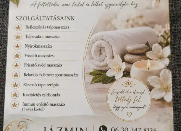 Jázmin masszázs Dorogon