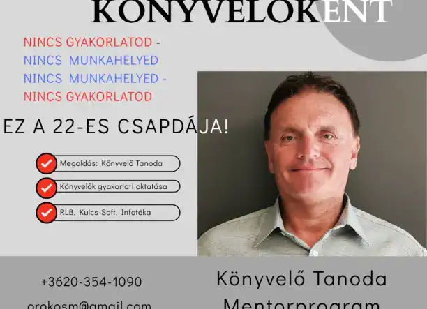 Könyvelőként nincs gyakorlatod ==> nincs munkahelyed ==> nincs gyakorlatod? Szerezd meg nálam! KÖNYVELŐ TANODA