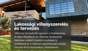 Villanyszerelés és villamos tervezés egész Komárom-Esztergom megyében