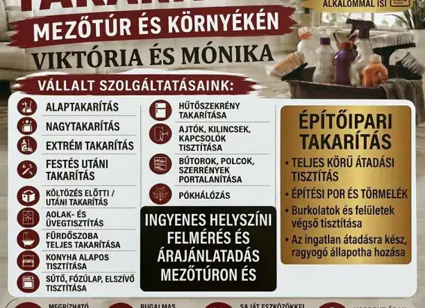 Viktória Otthon szerviz, Takarítás Mezőtúr