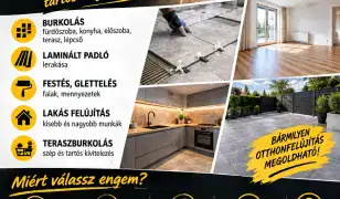 Lakásfelújítást és burkolást vállalok