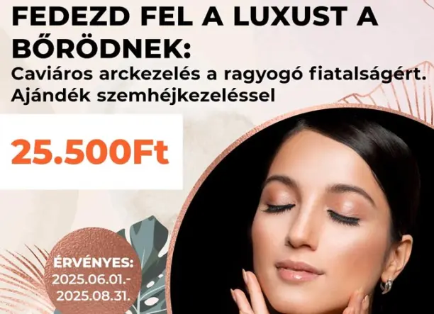 Kaviáros arckezelés a Szilani-Beauty Szépségszalonokban