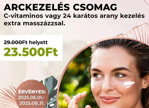 C-vitaminos vagy 24 karátos arany arckezelés extra masszázzsal a Szilani-Beauty Szépségszalonokban