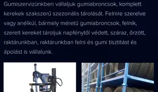 Gumizás és defekt javítás. Időpont egyeztetés nélkül.