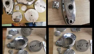 Motor deknik tükör polírozása.