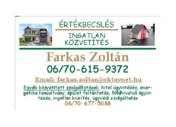 INGATLANOK ÉRTÉKBECSLÉSE magánszemélyeknek és cégeknek