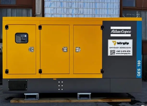 ATLAS COPCO QES180Cd diesel áramfejlesztő bérlése