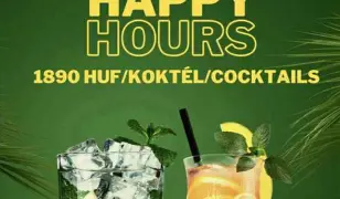 Happy Hours 15:00-21:00 óráig a Paradise Shisha Barban - 10 különféle koktél 1890 Ft-ért