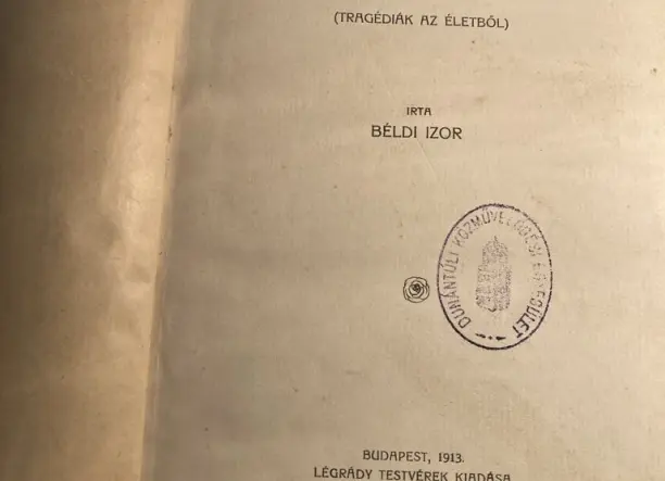 Béldi Izidor : "A gyanus király c. könyve eladó