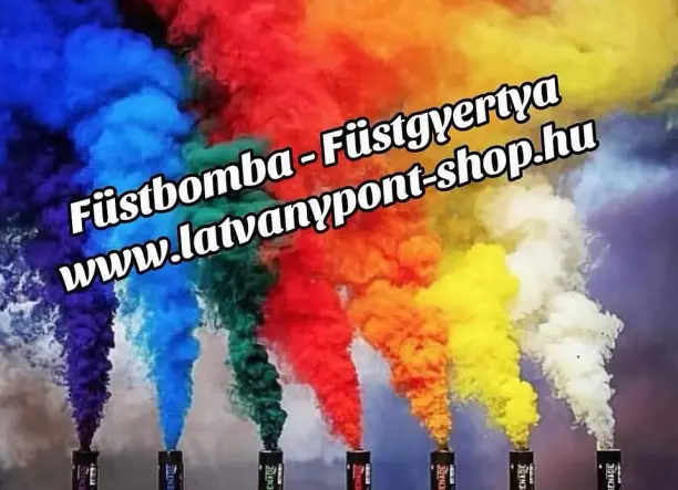 Füstbombák, Füstgyertyák, Tűzijátékok, Szikraszökőkutak, Stroboszkópok, Foci fáklyák, Fáklyák, Gender party, Görögtűzek, Baba neme füstbomba, Baba neme füstgyertya
