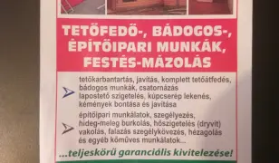 Tetőfedő Bádogos kőműves