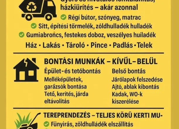 Mindent Viszünk Lomtalanítás Pincétől a Padlásig.