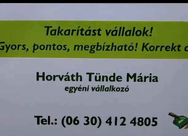 Egyéni takarito vállalkozás