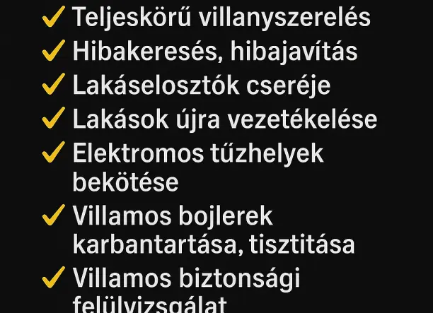 Villanyszerelés,Villamos biztonsàgi felülvizsgálat